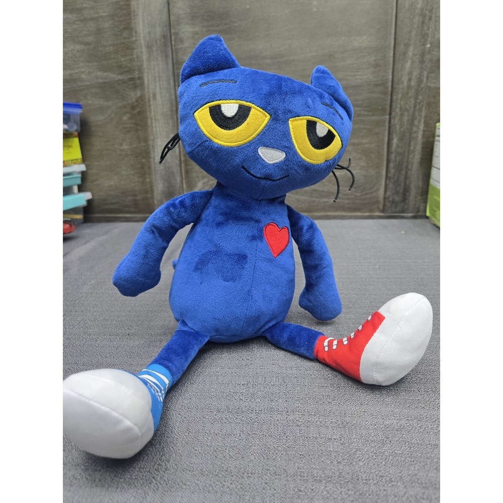 Pete The Cat Plush Toy Blue Cat Red Heart Mismatched Shoes Kohl's Cares
